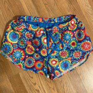 Tie dye shorts